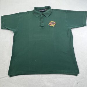 Vintage Universal Studios Men's XL Island of Adventure Short Sleeve Green Polo